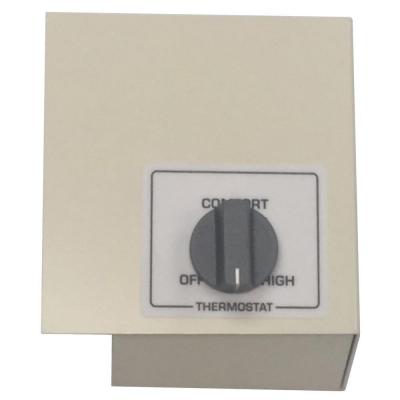 Double Pole Left Mount Thermostat Kit, White